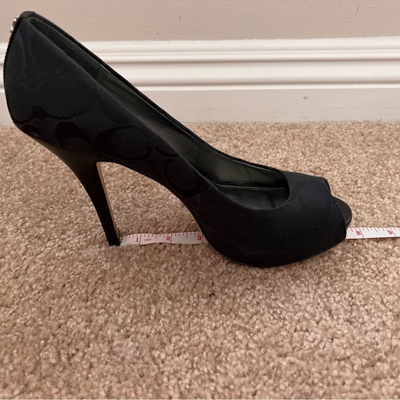 Coach peep toe heels, size 9. Sadly I can no longer wear heels anymore. - Picture 7 of 9